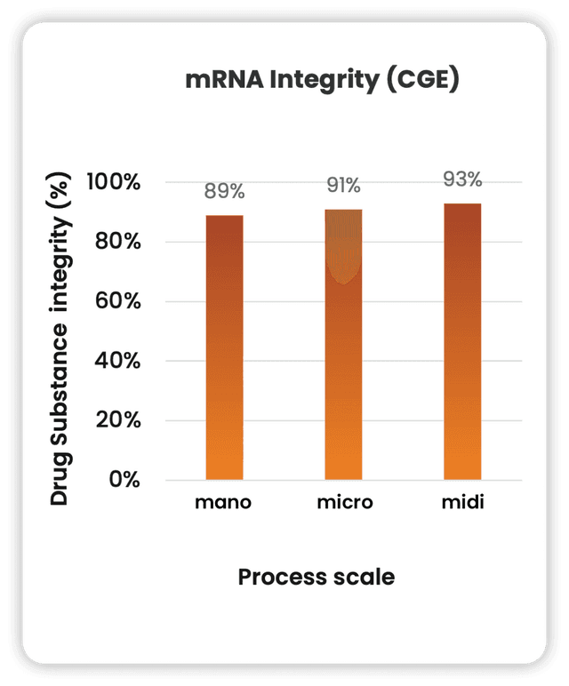Ntensify® process performance - RNA Integrity