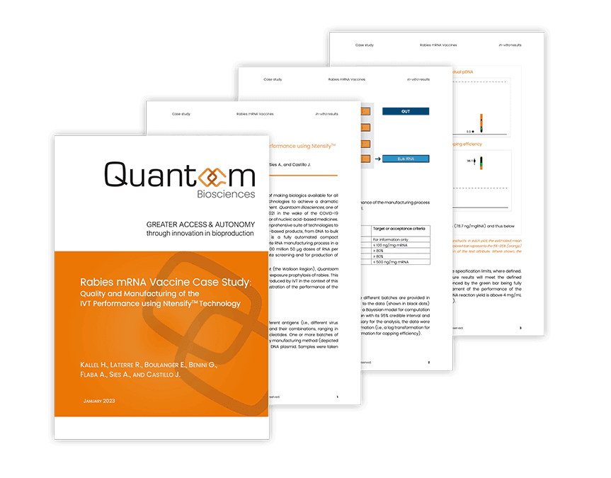 Rabies mRNA vaccine case study — IVT performance using Ntensify® technology